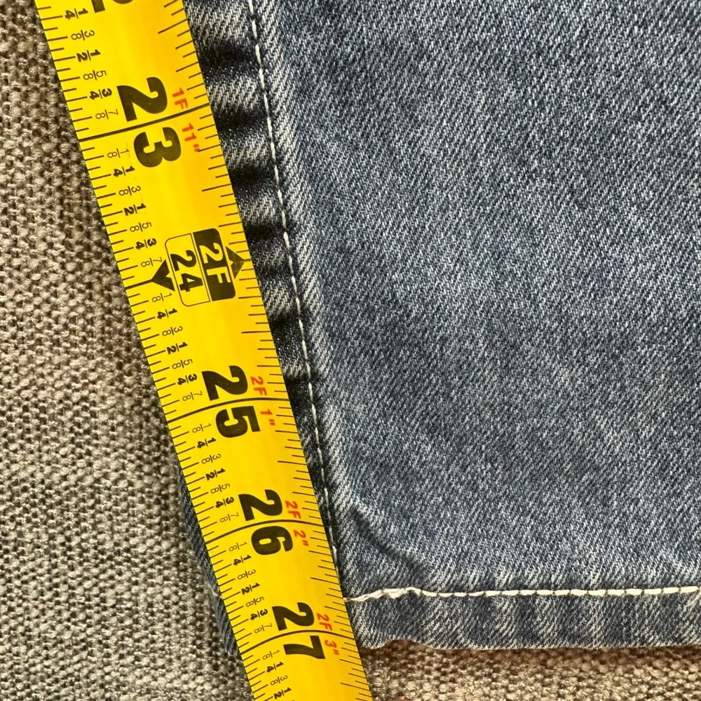True Religion Straight Leg Jeans Mens 38 Blue  Medium Wash Y2K Denim